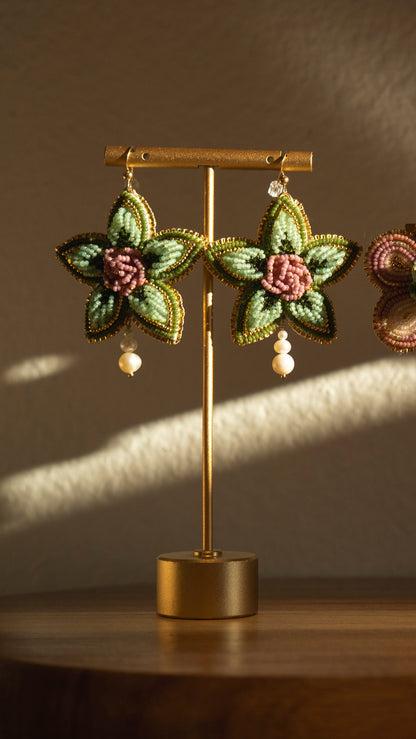 Arla Lucia x IndigiExchange Sage Earrings